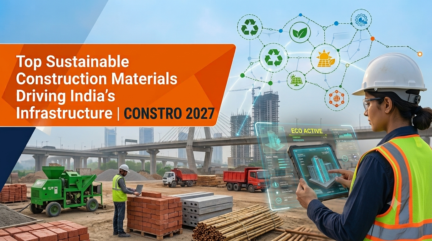 Top Sustainable Construction Materials Driving India’s Infrastructure in 2027 | CONSTRO 2027